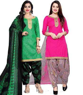 Green digital print cotton salwar 1