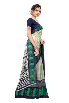 Multicolor Printed Georgette Saree With Blouse 3