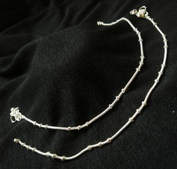 Silver anklets 1