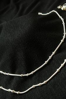 Silver anklets