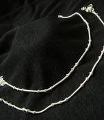Silver anklets