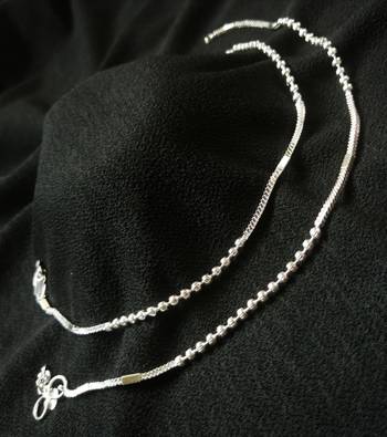 Silver anklets 1