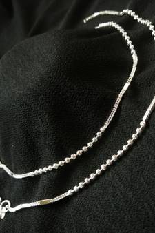 Silver anklets