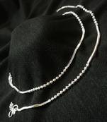 Silver anklets