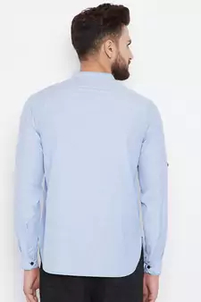 Grey woven pure cotton men-kurtas