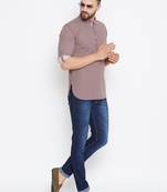 Blue Woven Pure Cotton Men Kurtas