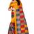 yellow Printed Bhagalpuri Silk Saree With Blouse
