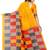 yellow Printed Bhagalpuri Silk Saree With Blouse