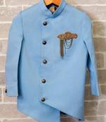 Blue Cotton Coat for Boys