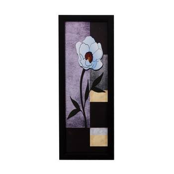 Botanical Floral Design Satin Matt Texture UV Art Painting 1