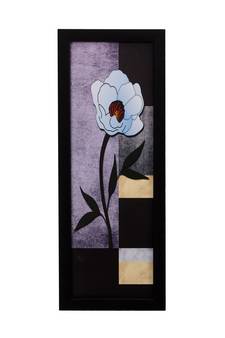 Botanical Floral Design Satin Matt Texture UV Art Painting