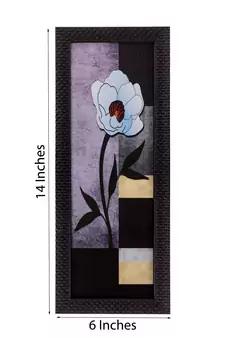 Botanical Floral Design Satin Matt Texture UV Art Painting