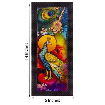 Dancing Peocock Satin Matt Texture UV Art Painting 2