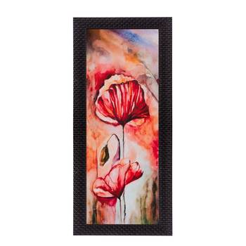 Botanical Floral Design Satin Matt Texture UV Art Painting 1