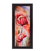 Botanical Floral Design Satin Matt Texture UV Art Painting