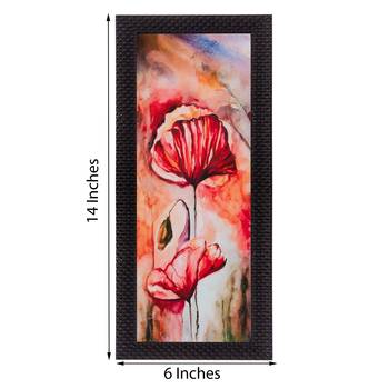 Botanical Floral Design Satin Matt Texture UV Art Painting 2