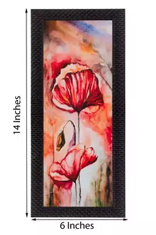 Botanical Floral Design Satin Matt Texture UV Art Painting