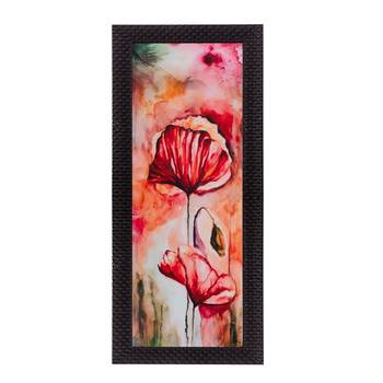 Botanical Floral Design Satin Matt Texture UV Art Painting 1