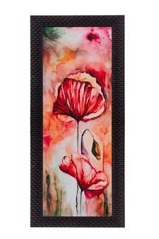 Botanical Floral Design Satin Matt Texture UV Art Painting