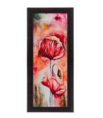 Botanical Floral Design Satin Matt Texture UV Art Painting