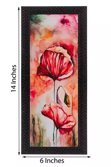 Botanical Floral Design Satin Matt Texture UV Art Painting