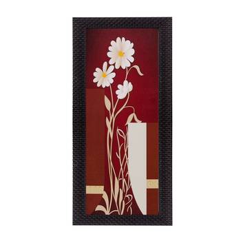 Botanical Floral Design Satin Matt Texture UV Art Painting 1