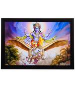 Lord Vishnu Satin Matt Texture UV Art Painting