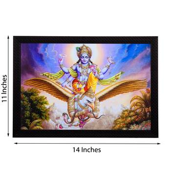 Lord Vishnu Satin Matt Texture UV Art Painting 2