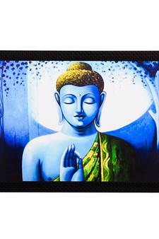 Meditating Lord Buddha Satin Matt Texture UV Art Painting