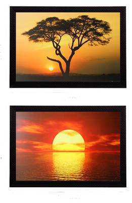 Set of 2 Decorative Satin Matt Texture UV Art Painting 1