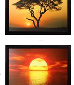 Set of 2 Decorative Satin Matt Texture UV Art Painting