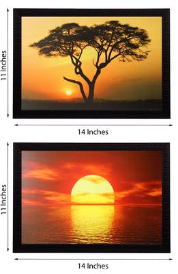Set of 2 Decorative Satin Matt Texture UV Art Painting 2