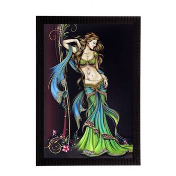 Standing Lady Theme Satin Matt Texture UV Art Painting 1
