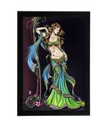 Standing Lady Theme Satin Matt Texture UV Art Painting