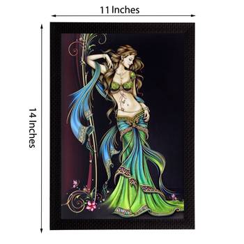 Standing Lady Theme Satin Matt Texture UV Art Painting 2