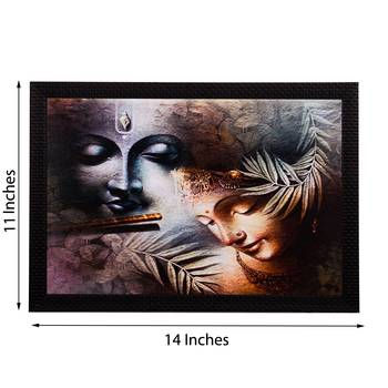 Face Of Radha Krishna Satin Matt Texture UV Art Painting 2