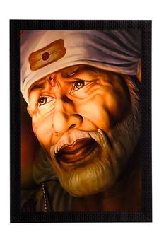 Sai Baba Satin Matt Texture UV Art Painting