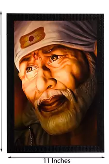 Sai Baba Satin Matt Texture UV Art Painting