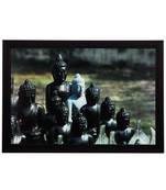 Multiple Lord Buddha Satin Matt Texture UV Art Painting