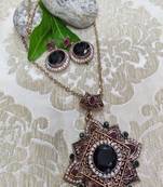 Black and Antique Gold Necklaces