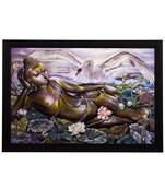 Resting Lord Buddha Satin Matt Texture UV Art Painting