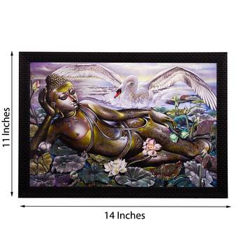Resting Lord Buddha Satin Matt Texture UV Art Painting 2