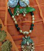 Green and White  Necklaces