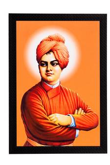 Swami Vivekananda Satin Matt Texture UV Art Painting
