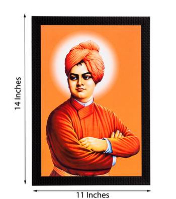 Swami Vivekananda Satin Matt Texture UV Art Painting 2