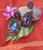 Red and Blue Earrings