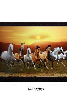 Running Horses Satin Matt Texture UV Art Painting