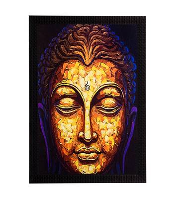 Golden Lord Buddha Satin Matt Texture UV Art Painting 1