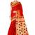 Pretty Featuring Orange Printed Cotton Bandhani Saree For Traditional Look