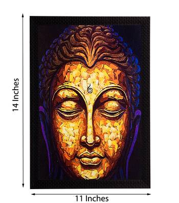 Golden Lord Buddha Satin Matt Texture UV Art Painting 2